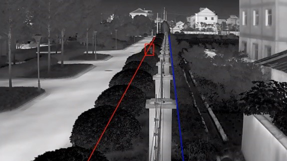 Thermal camera for perimeter protection