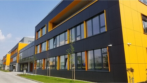 Exterior View of Hikvision Office in Budapest, Hungary