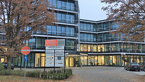 Exterior view of Hikvision DACH office in Neu-Isenburg, Germany