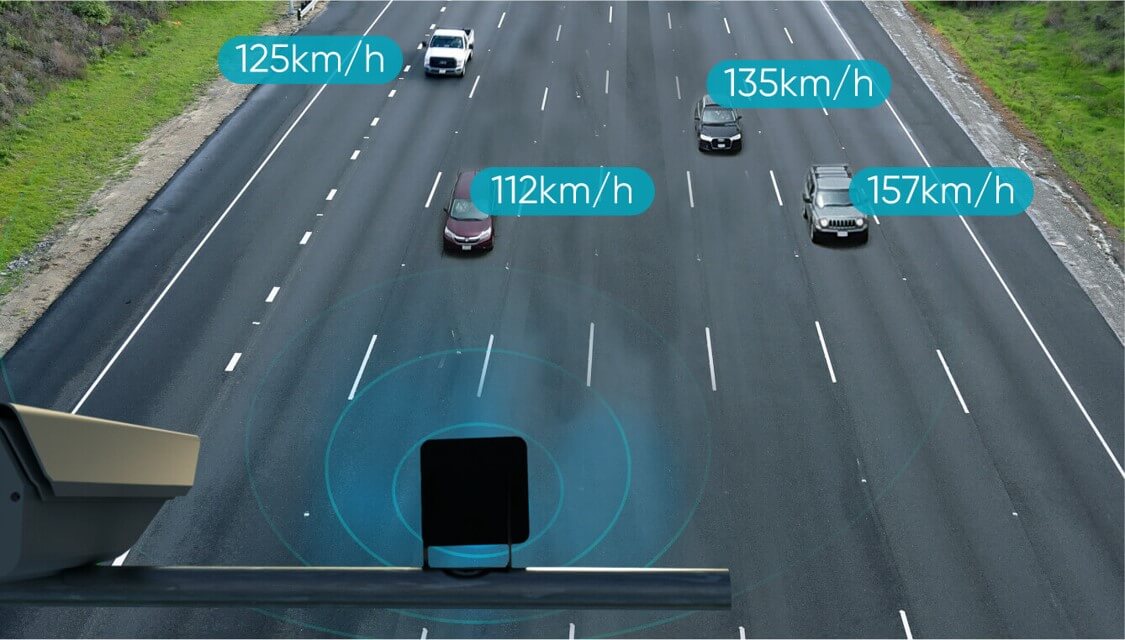 Speed measurement radar sensor