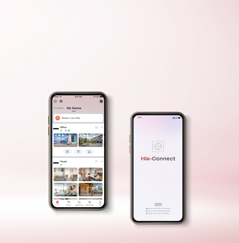 Hikvision top on iphone