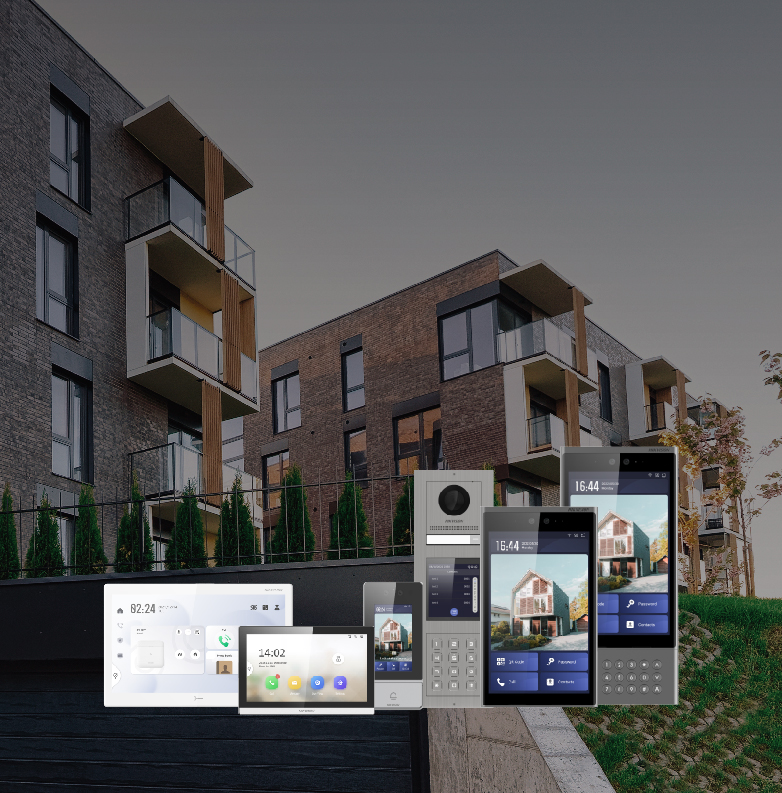 hikvision multi apartment video door phone