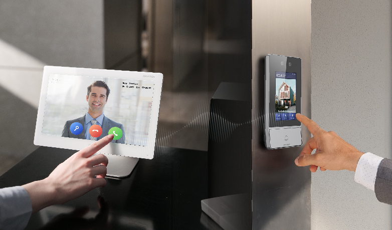 Hikvision video door cheap phone with lock