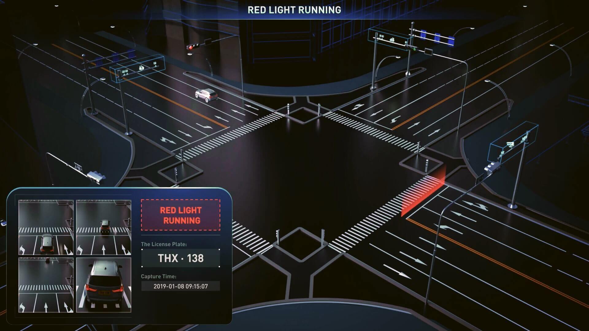 hikvision camera red light