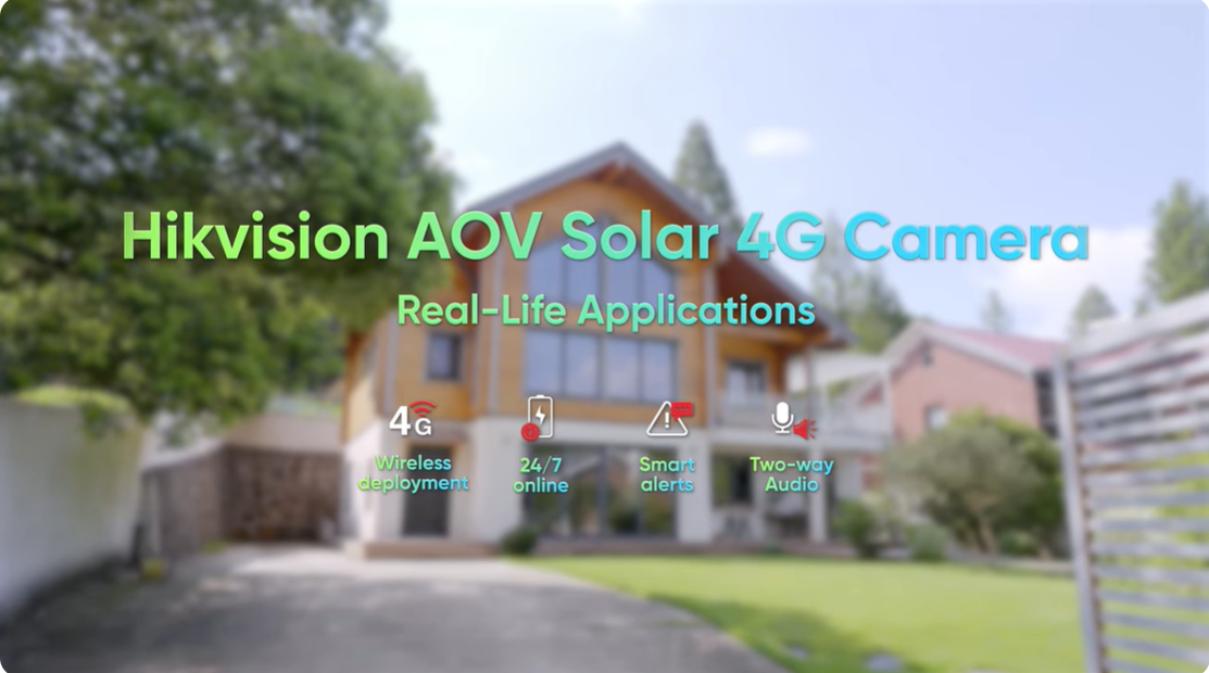 Cámara solar 4G AOV de Hikvision: aplicaciones en la vida real