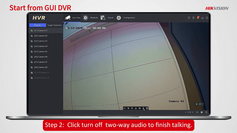 Cara menggunakan kamera audio dua arah Turbo HD