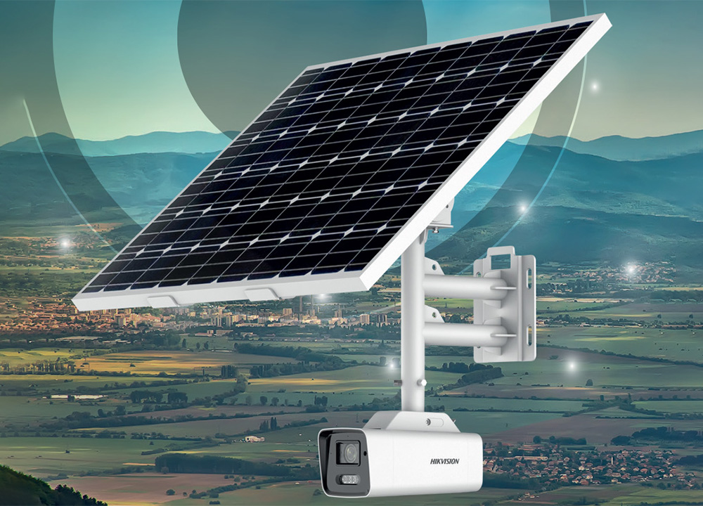 Cámara con panel solar Hikvision Pro