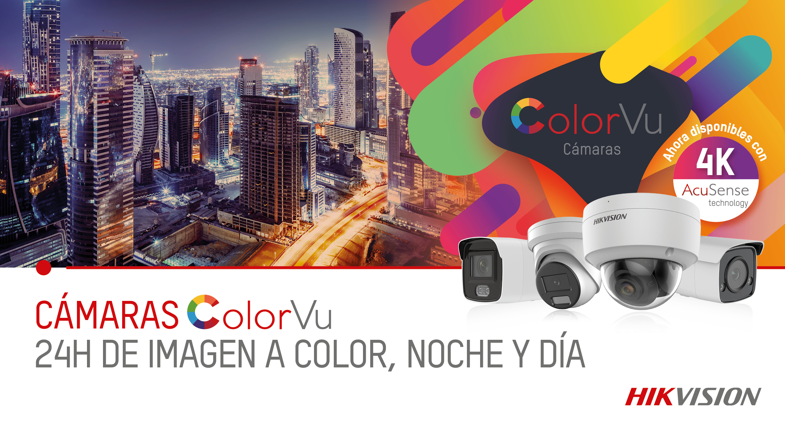 Nuevas cámaras ColorVu, ahora con tecnología AcuSense y 4K - 2021 - Hikvision