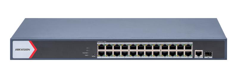 Switch Gigabit PoE / Administrable / 24 Puertos 1000 Mbps PoE / 1 Puerto 1000 Mbps Uplink / 1 Puertos SFP Uplink / Configuración Nube Hik-Partner Pro / Modo Extendido hasta 300 Metros / 230 W DS-3E1526P-EI/M - Código: DS-3E1526P-EI/M | Compra en Guadalajara