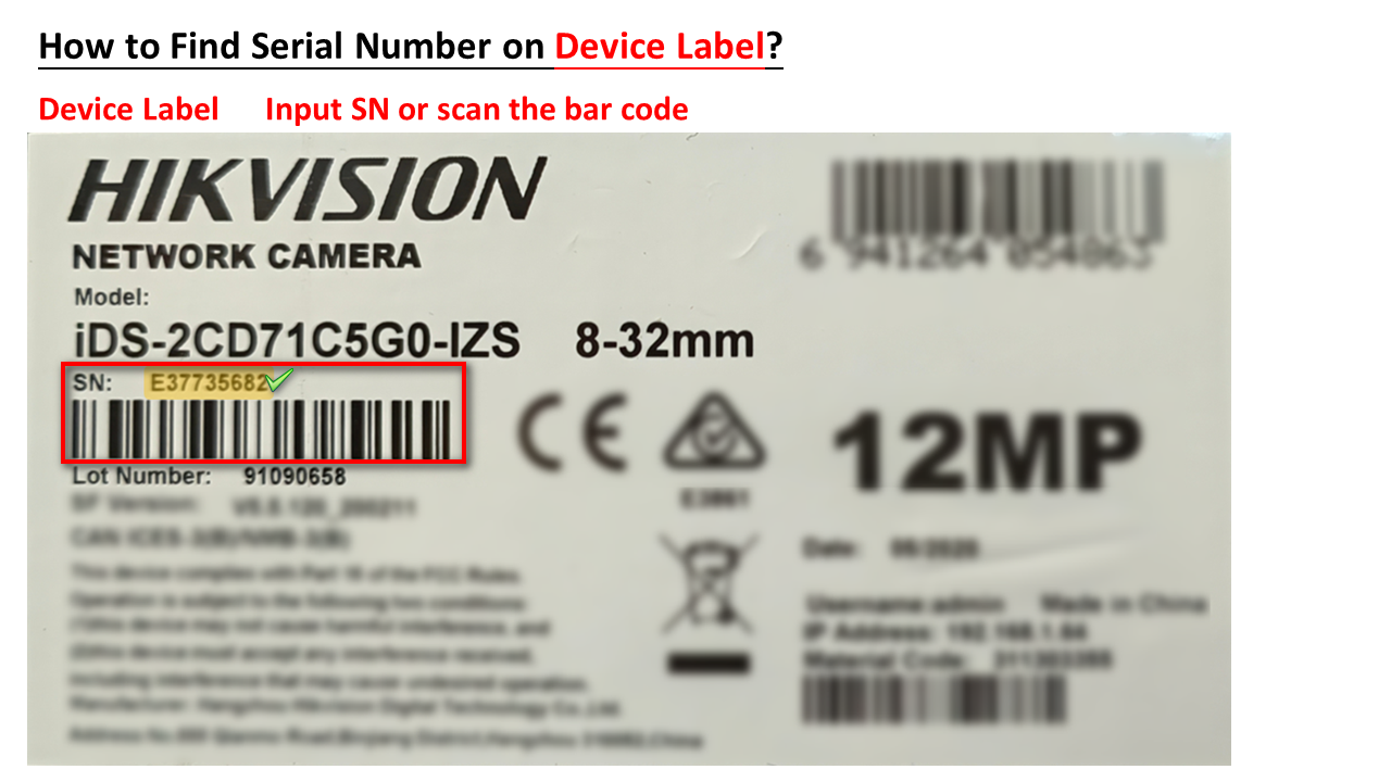 How To Check Device Serial Number Faq Hikvision