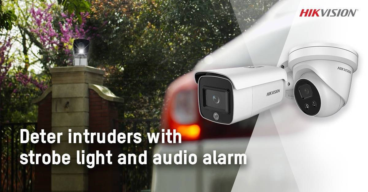 Hikvision launches AcuSense cameras with strobe light and alarm to instantly deter intruders - 2019 - Hikvision