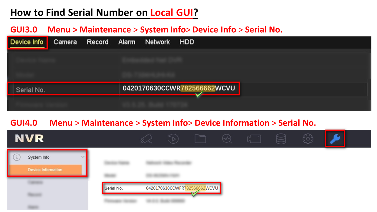 How to Check Device Serial Number FAQ Hikvision