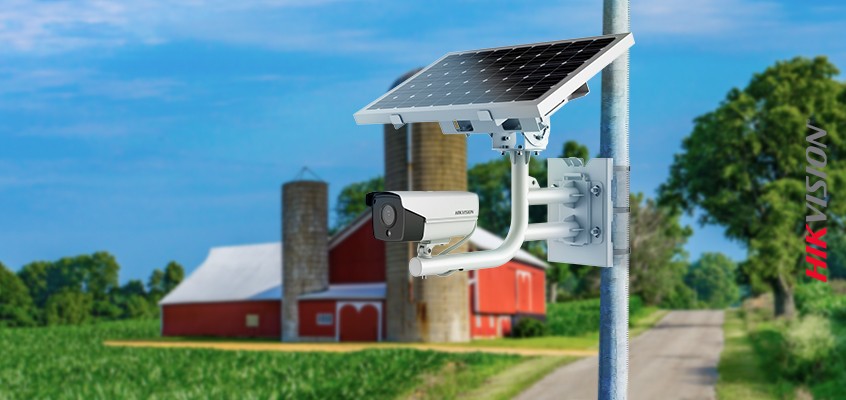 Solar shop surveillance system